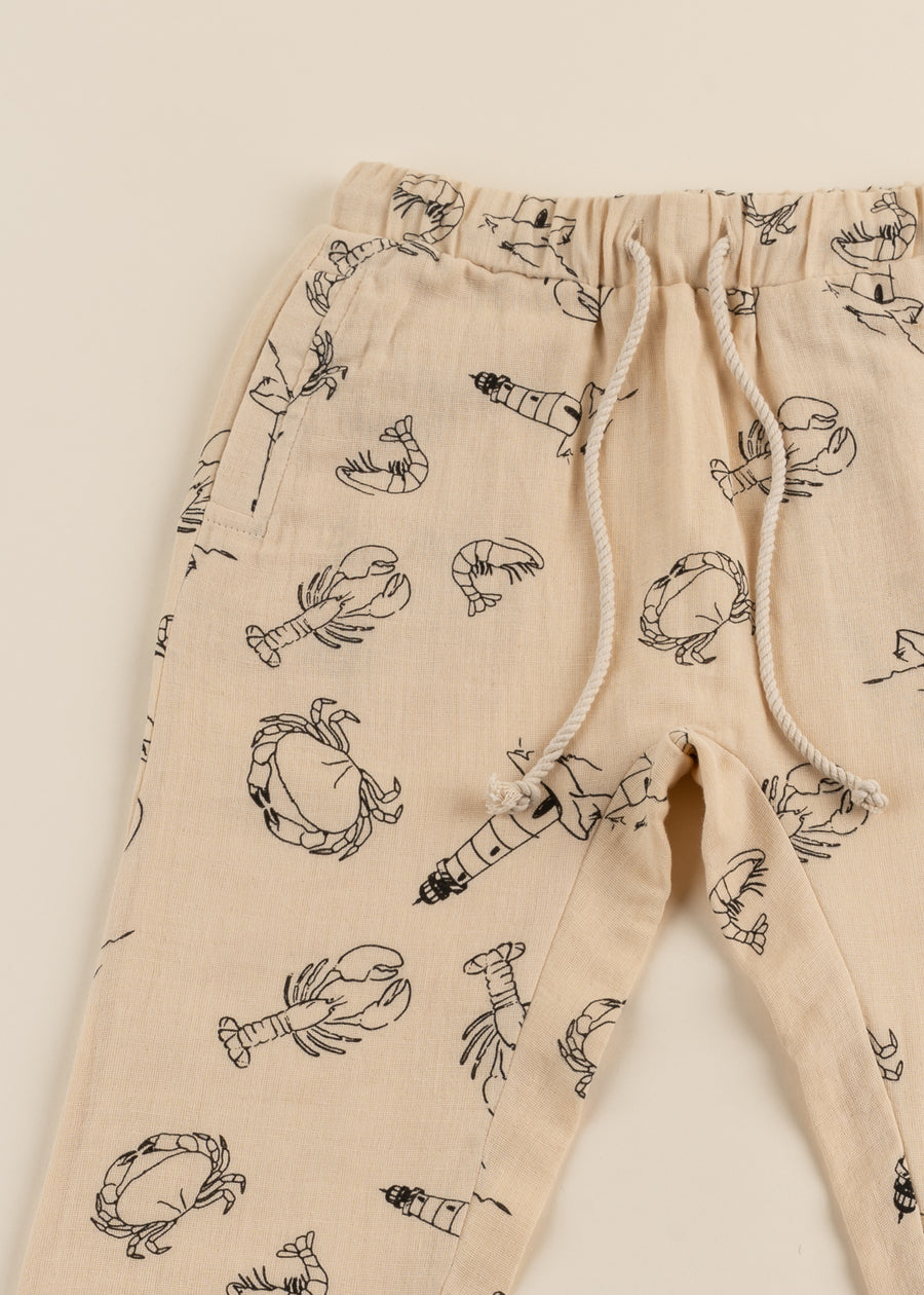 100% Organic Cotton Muslin Trousers - Estran (Toddler)