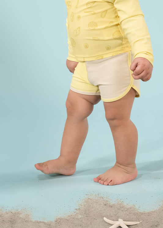 Recycled Nylon Anti-UV Swim Shorts - Colada (Infant)