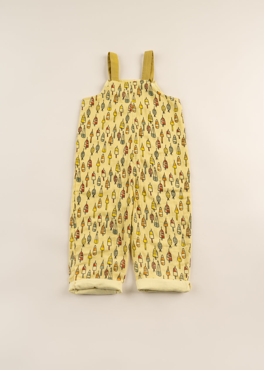 100% Organic Cotton Muslin Dungarees - Cabestan