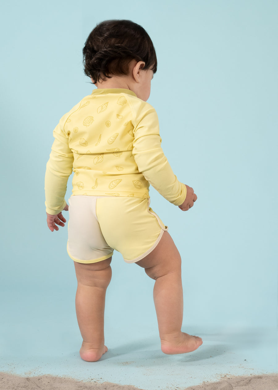 Recycled Nylon Anti-UV Swim Shorts - Colada (Toddler)