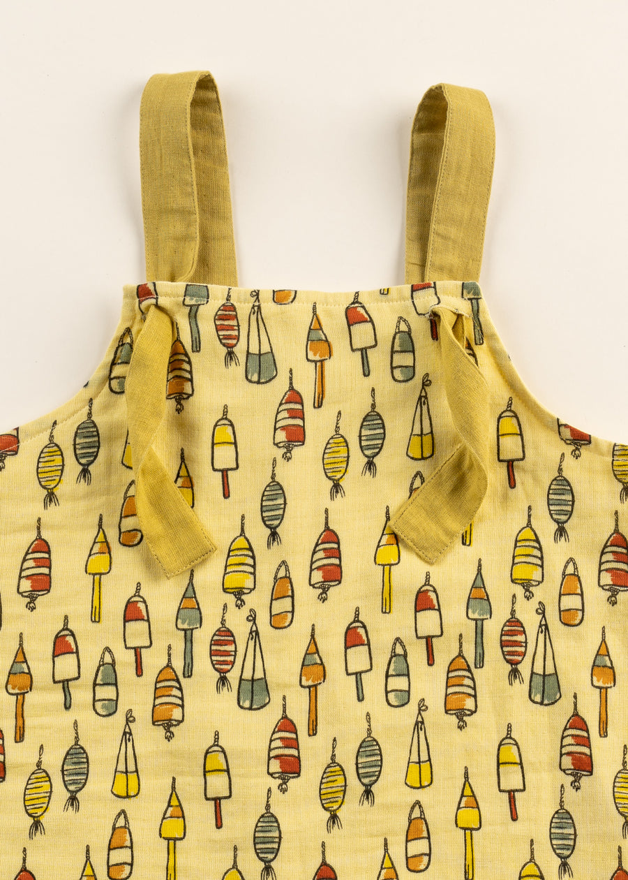 100% Organic Cotton Muslin Dungarees - Cabestan