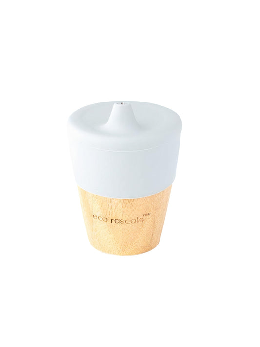 Small Bamboo cup with Sippy feeder (Grey)