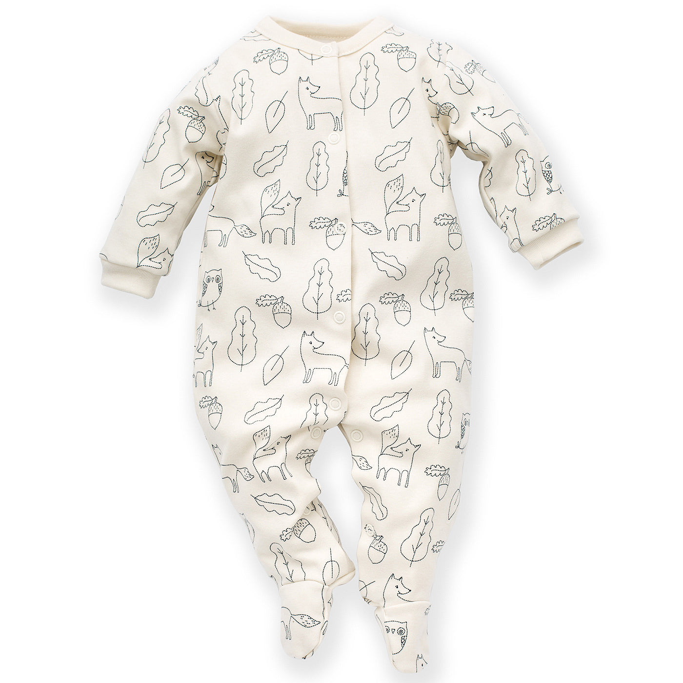 Secret forest button pajamas
