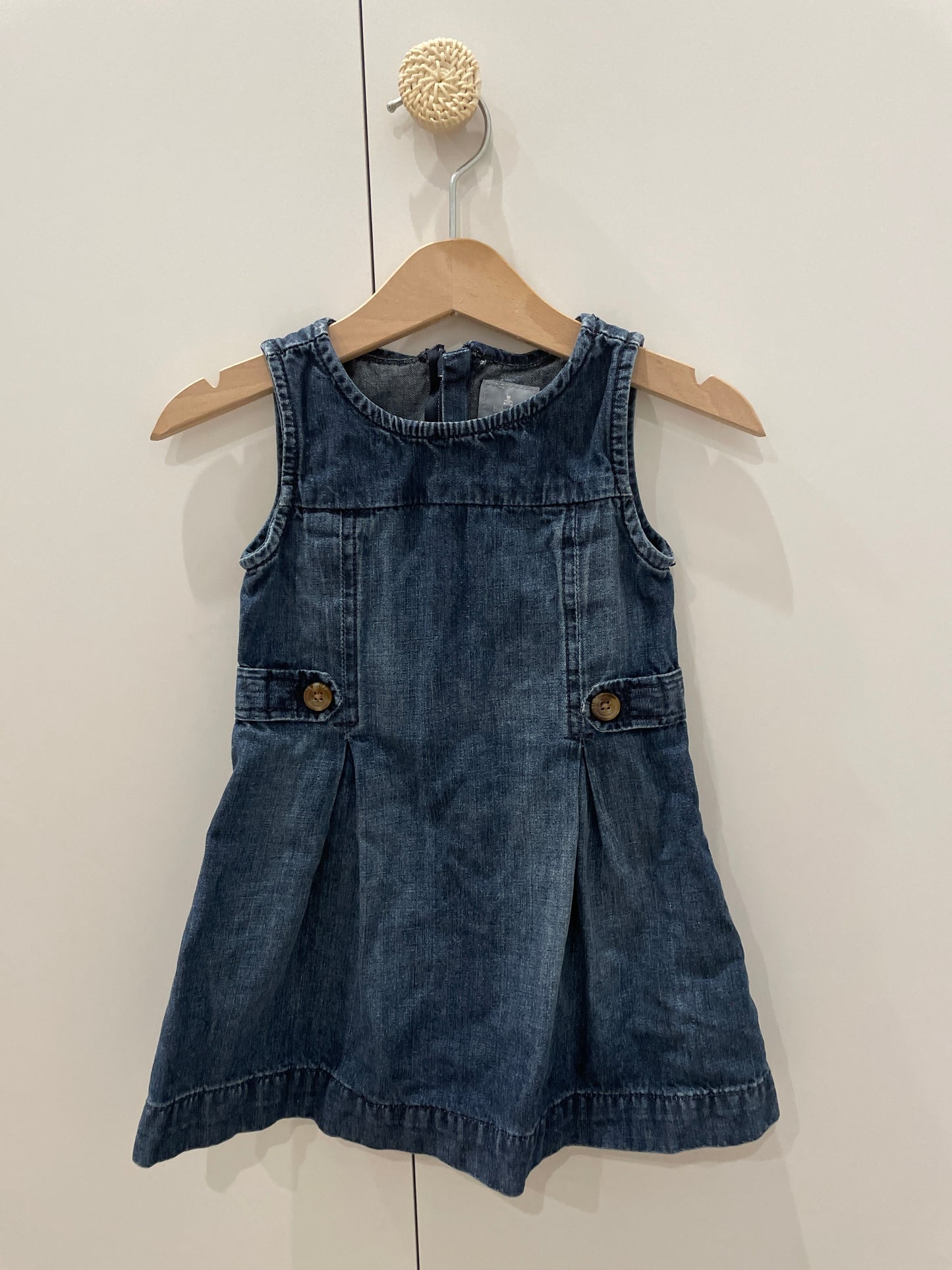 preloved - denim dress (18-24 months)