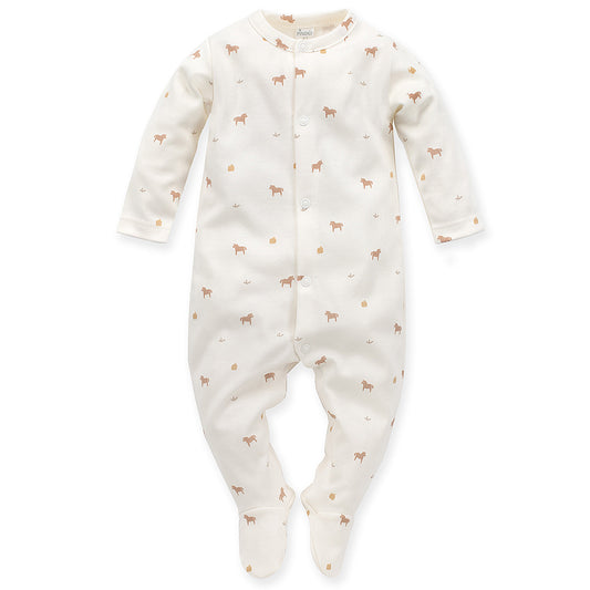 Organic Cotton - Buttoned Pony pajamas