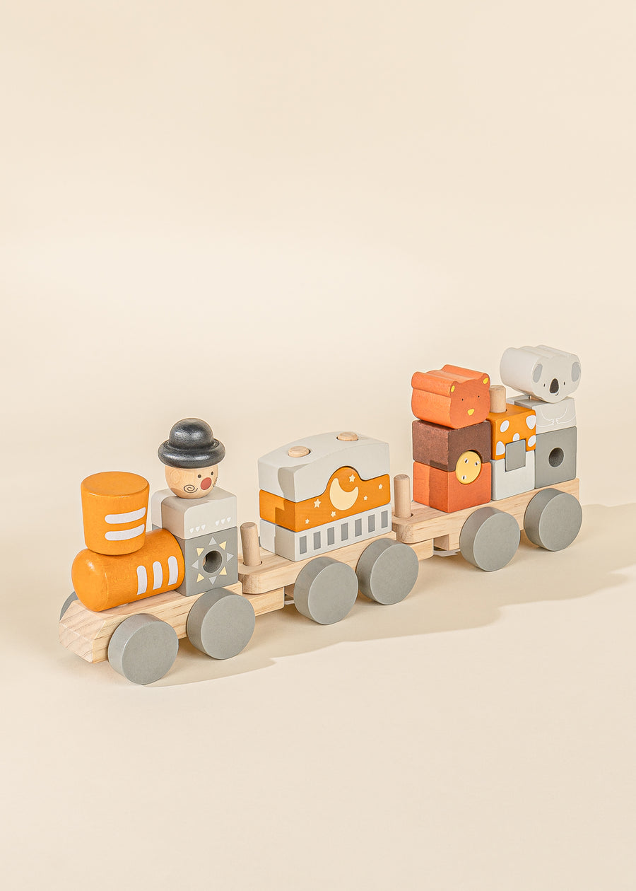 Wooden Stacking Train - CIRCUS