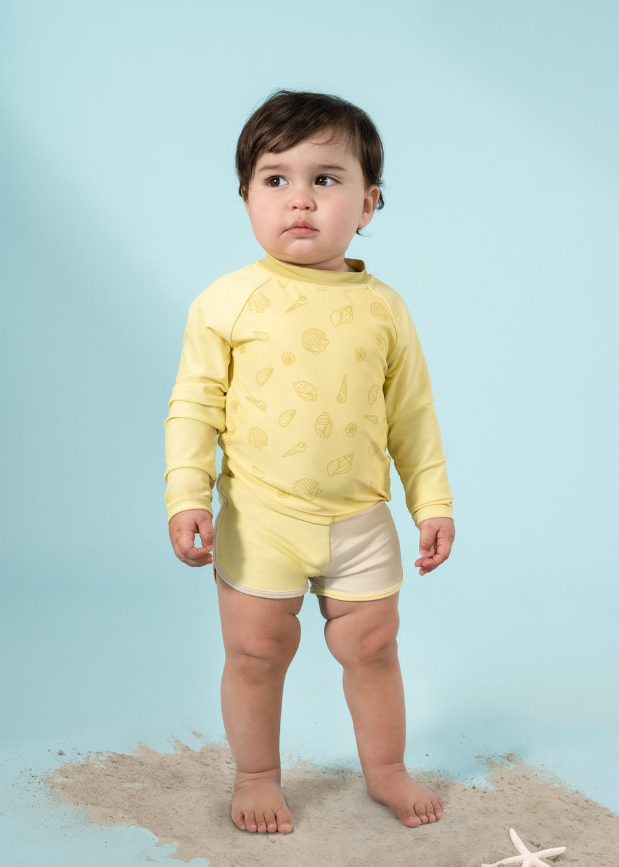 Recycled Nylon Anti-UV Swim Shorts - Colada (Infant)