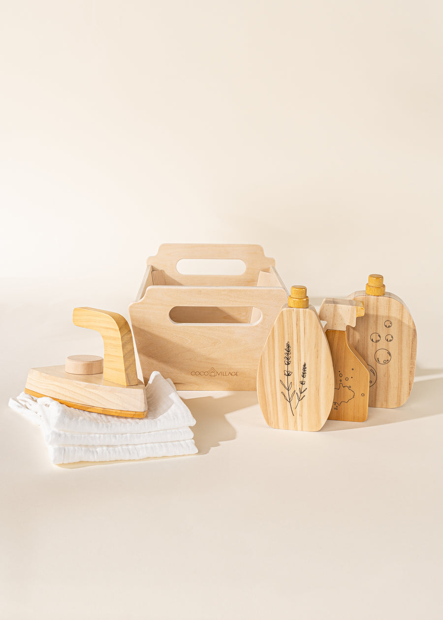 Wooden Laundry Playset