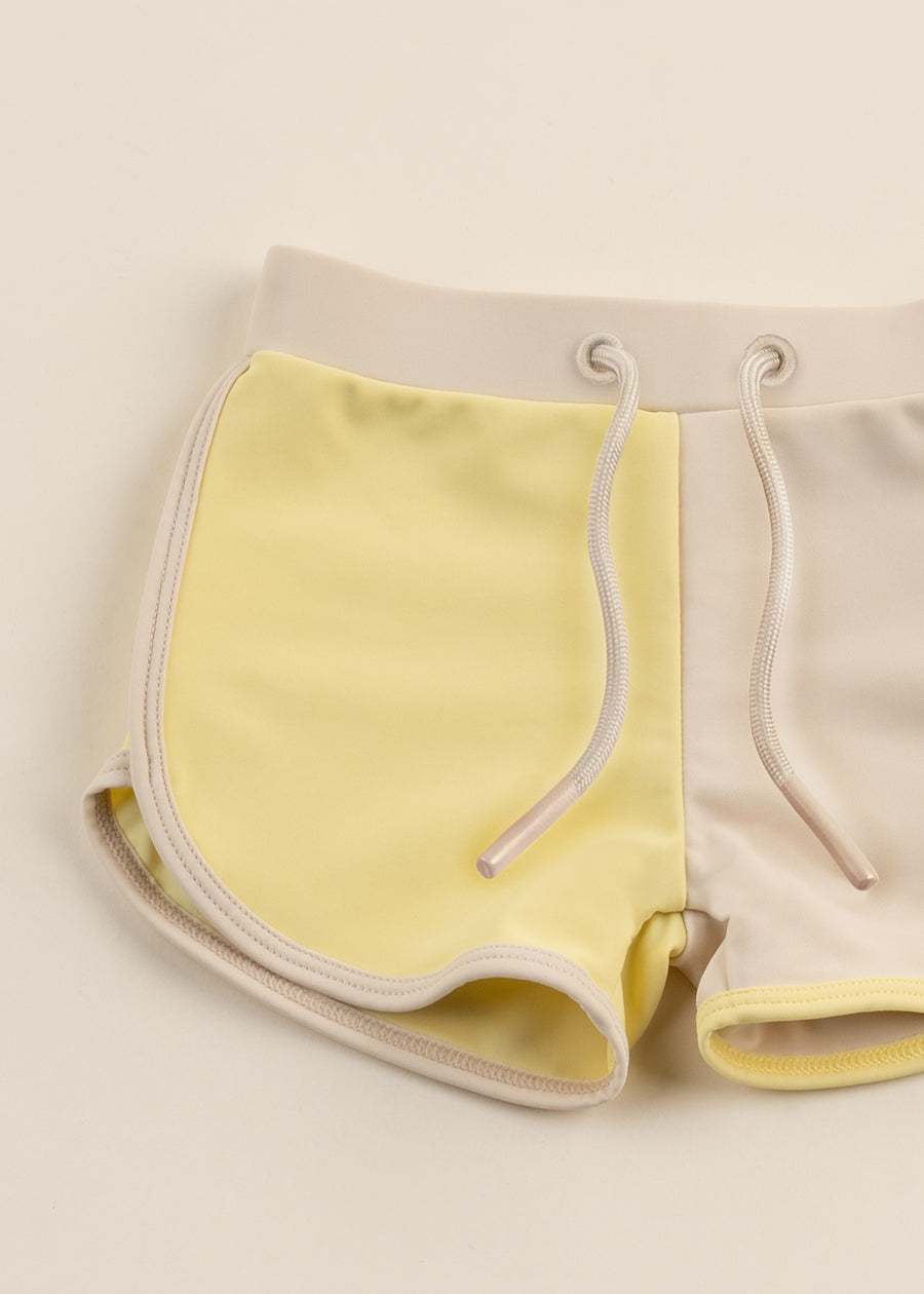 Recycled Nylon Anti-UV Swim Shorts - Colada (Toddler)