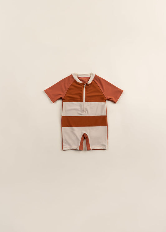 Recycled Nylon Anti-UV Beach Suit - Argil (Infant)
