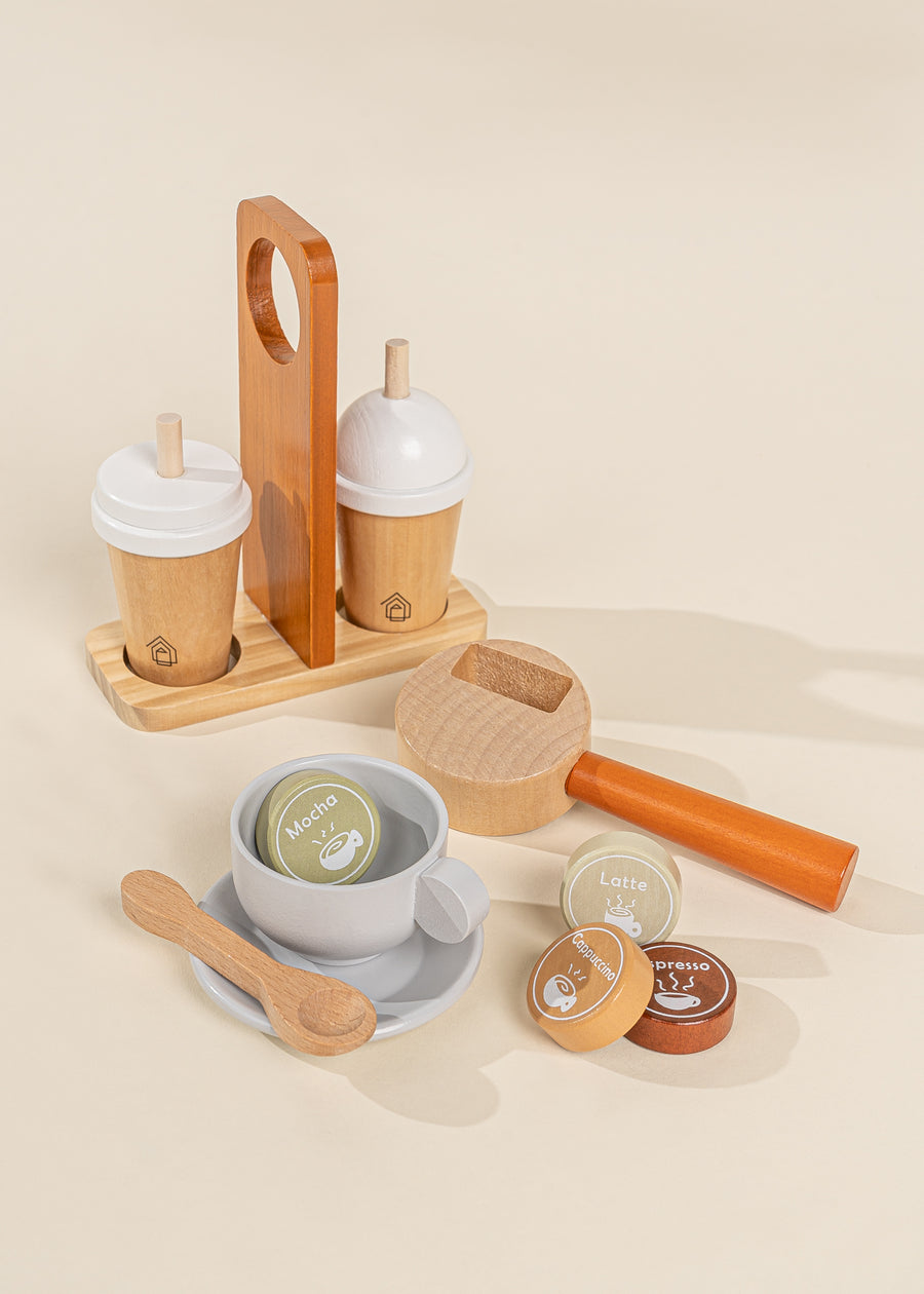 Wooden Coffee Maker Set - SEAFOAM & TERA