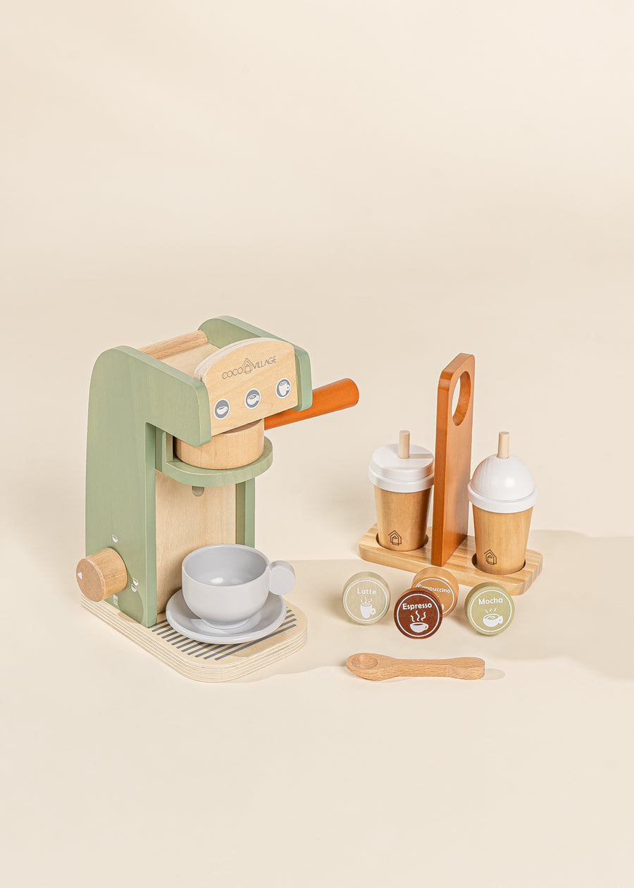 Wooden Coffee Maker Set - SEAFOAM & TERA