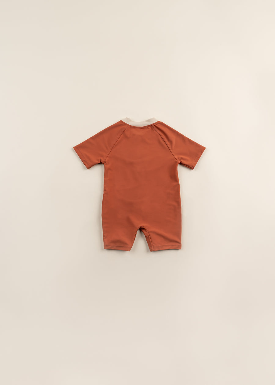 Recycled Nylon Anti-UV Beach Suit - Argil (Infant)