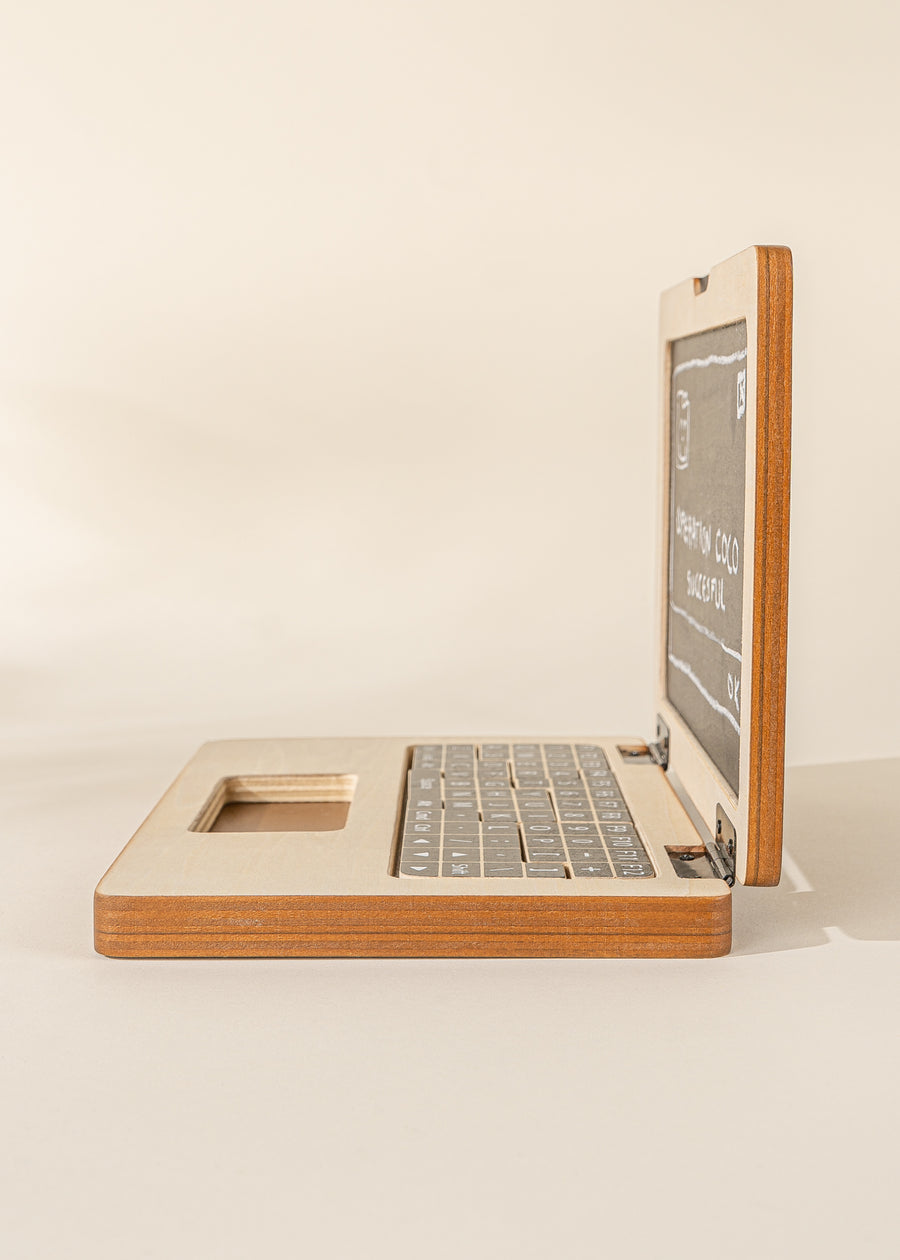 Wooden Toy Laptop