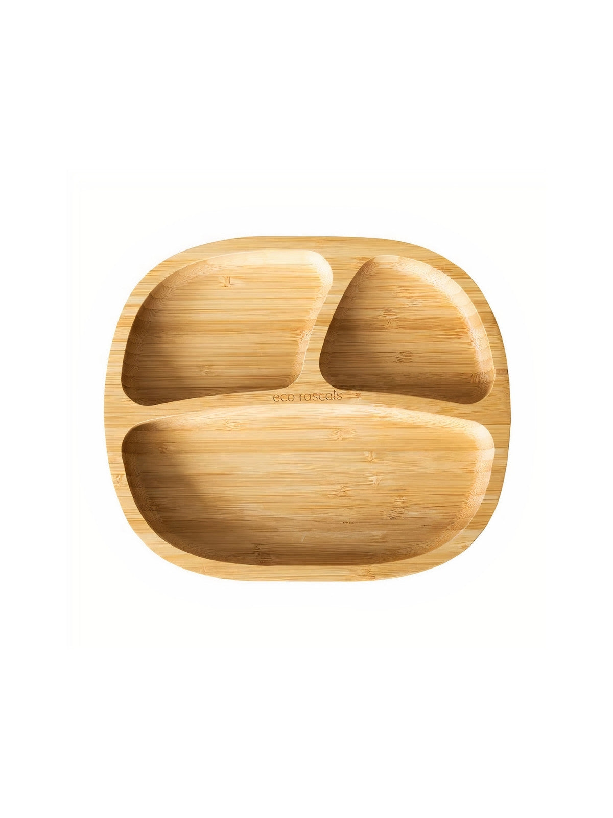 Classic Bamboo section plate with suction base