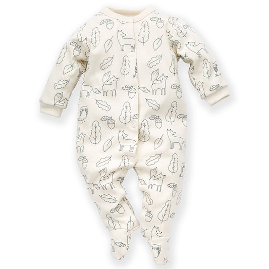 Secret forest button pajamas