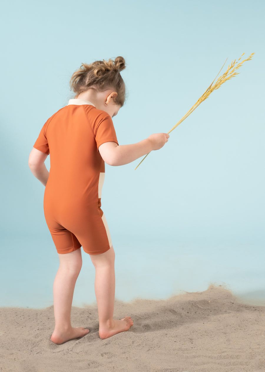 Recycled Nylon Anti-UV Beach Suit - Argil (Infant)