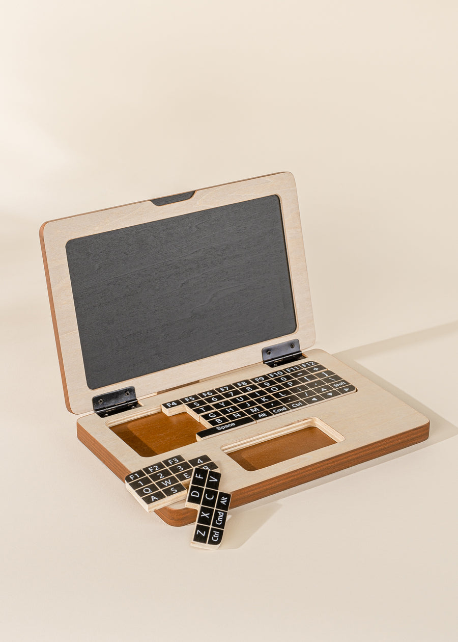 Wooden Toy Laptop