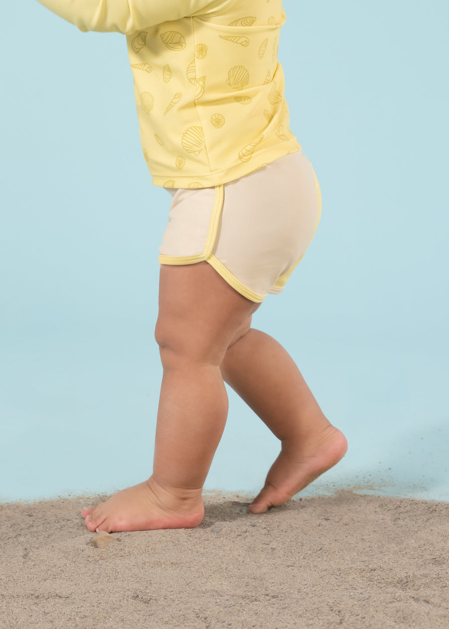 Recycled Nylon Anti-UV Swim Shorts - Colada (Toddler)