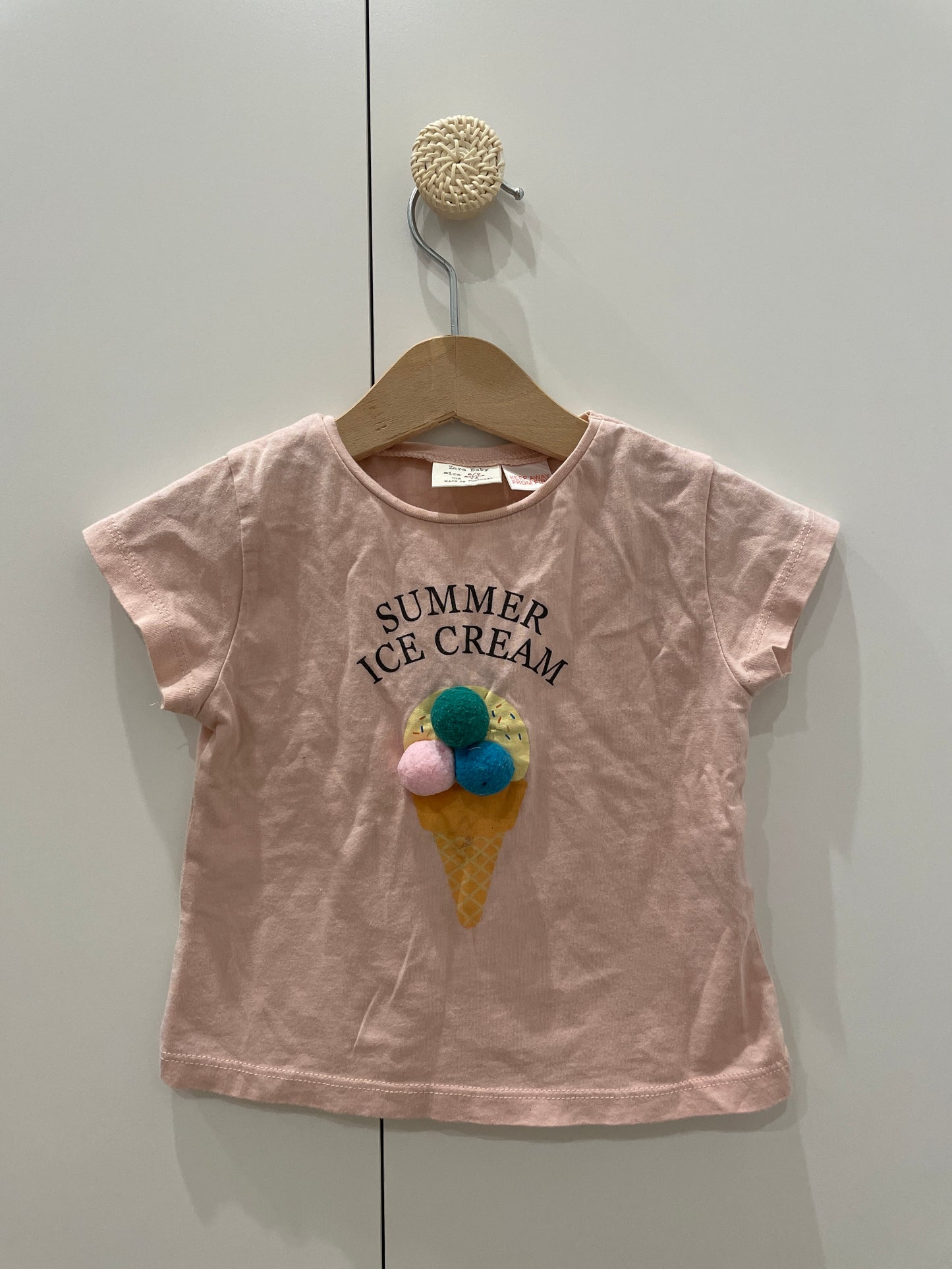 preloved - summer ice cream t-shirt (6-9 months)