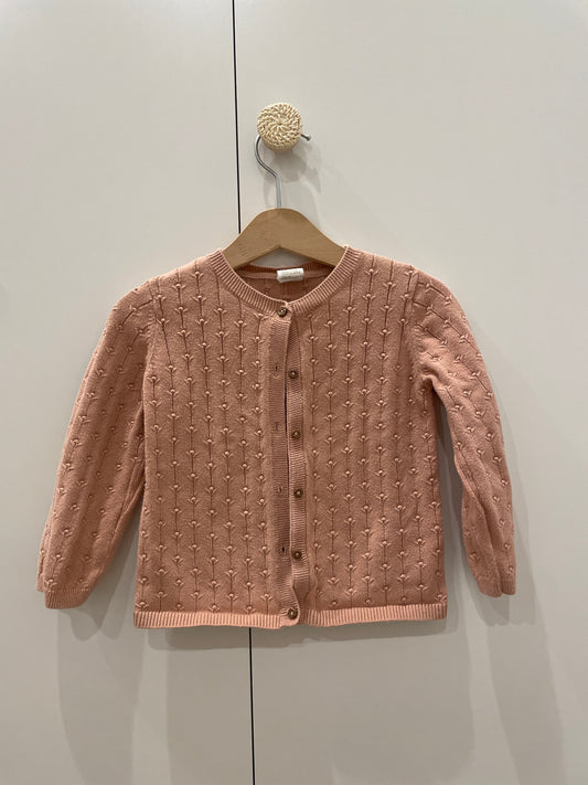 preloved - mauve pink sweater (12-18 months)
