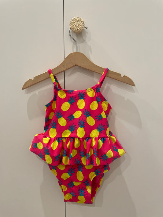 preloved - pineapples swimsuit (6-12 months)