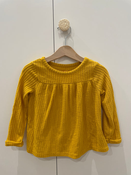 preloved - mustard sweater shirt (2 years)