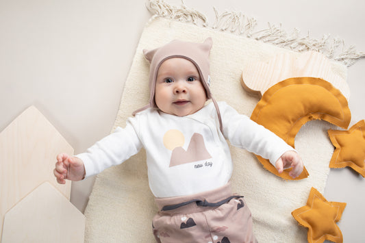 New Day Buttons long sleeve bodysuit