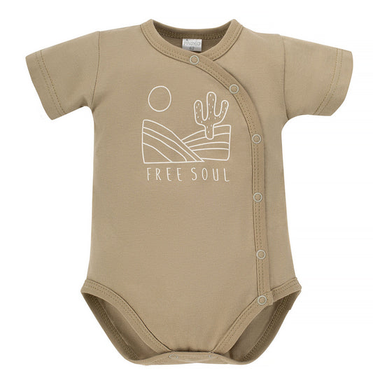 Free soul buttons bodysuit - olive desert